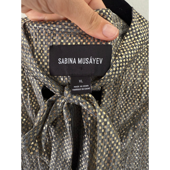 Women's Sabina Musayev Shimmer Tunic, Sz XL - Picture 8 of 10